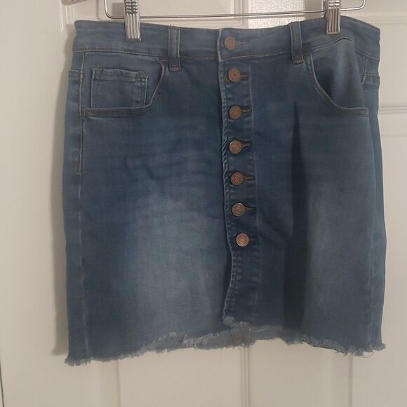 Skirt womens indigo rain waist 27 - Picture 1 of 4